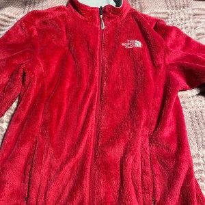 pink zip up north face